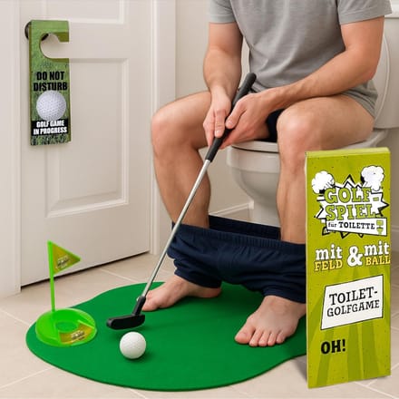 Dailygoods- Toiletspel met golfset - Wc-spel - Badkamerspel