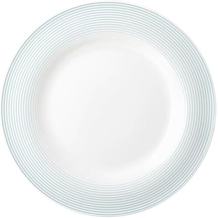 (6 stuks) SELTMANN WEIDEN Bord - plat - Ø 230mm - Arctisch blauw Wit / Blauw