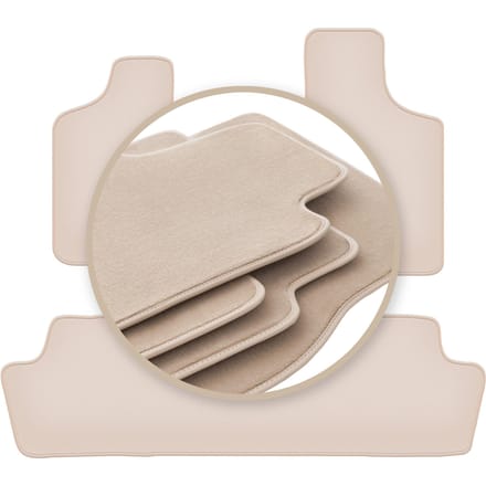 PREMIUM beige vloermatten voor: Chrysler Voyager IV minivan 2000-2008