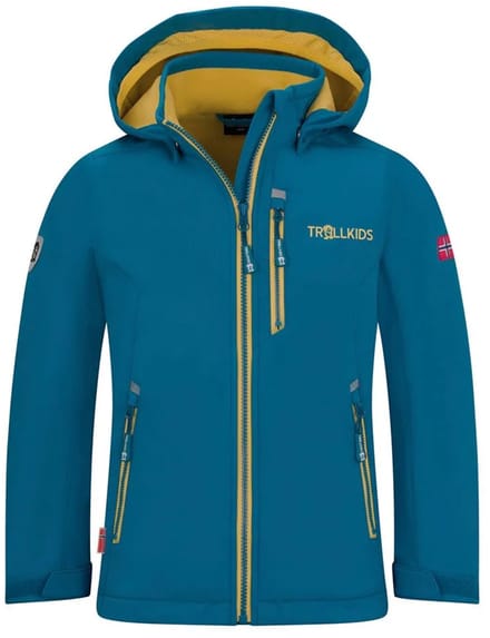 Trollkids Balestrand Jas Geel,Blauw 110 cm Kinderen
