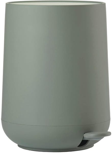 Kleine pedaalemmer met deksel 5 liter olijfgroen
