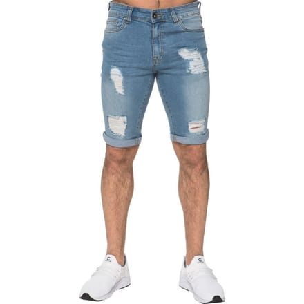 Heren Ripped Skinny Shorts