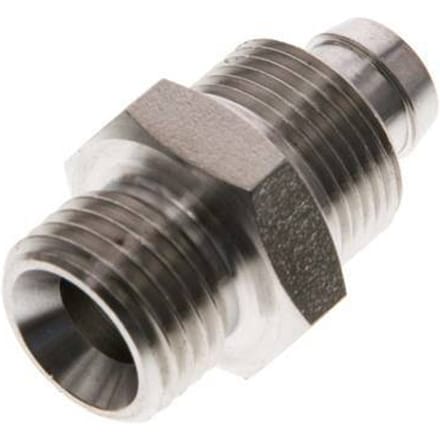 10x8 & G1/4'' RVS 1.4571 Rechte Opsteekkoppeling Buitendraad