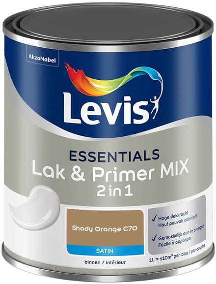 Levis - Essentials Lak & Primer Mix - Shady Orange C70 - Mengverf - 1 L