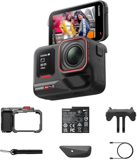 Insta360 Ace Pro 2 Single Battery Xplorer Bundel Action Camera - Maat - Camera