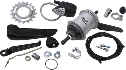 Versnellingsnaaf 3 speed Sturmey Archer AWC terugtraprem - compleet met versteller