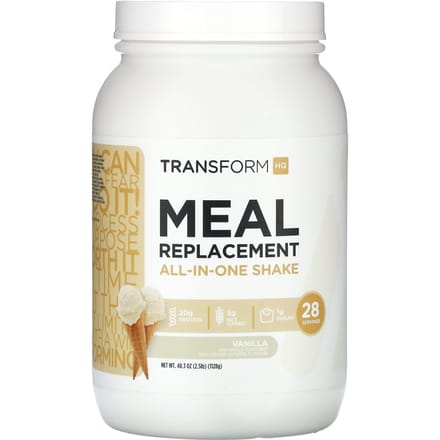TransformHQ, substitut de repas, shake tout-en-un, saveur vanille, 2,5 lb 40,3 (1128 g)
