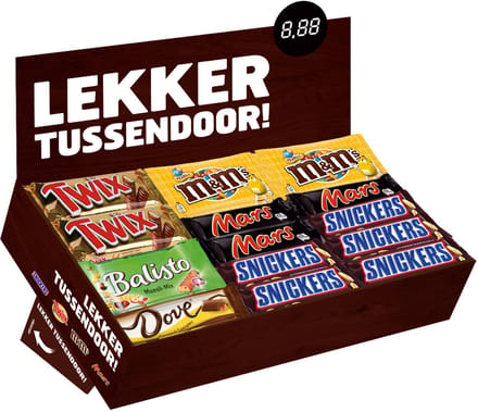Snoep verzameldoos mars snickers twix mm balisto