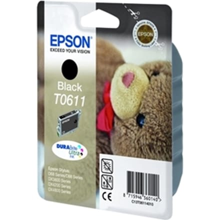 Epson T0611 inktcartridge zwart (origineel)