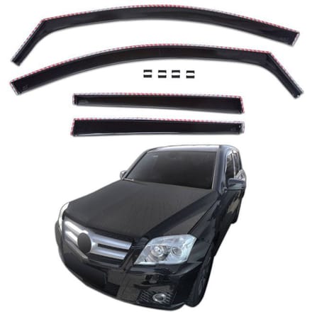 Déflecteurs d'air - Mercedes GLK X204 (2009-2015) - 4 pièces - Aérodynamique - Montage facile