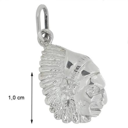 Blinx Jewels Zilveren Hanger Indianenhoofd