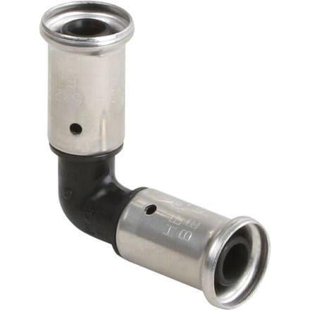 Henco pers kniekoppeling 90deg 16mm