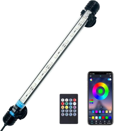 Aquariumverlichting LED - Vis Tank Lamp - Sfeerverlichting Aquarium - Smart App Besturing - 28 cm - RGB