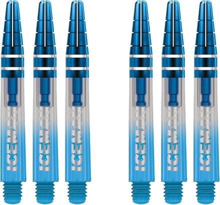 Dartschachten Transparant Nitrotech - 2 Sets (6 Stuks)