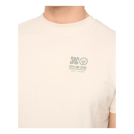 Duck and Cover Heren Lynnfold T-Shirt (Licht Steen)