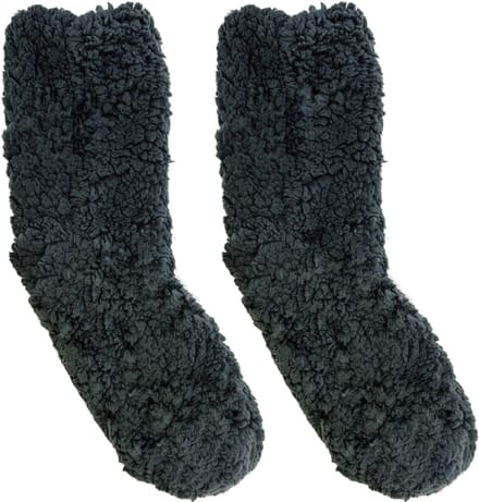 Fluffy Wintersokken voor Dames - Warme Huissokken - Grijs - 3BMT®