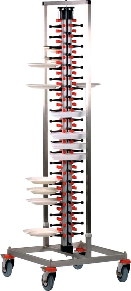 Verrijdbaar Bordenrek voor 84 borden Plate-Mate® Model PM-84 STANDAARD |  Saro | 87-1000