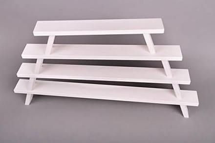 Witte Vensterbank Houten Verhoging voor Raamdecoratie 60 cm