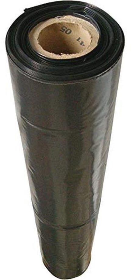 Constructiefolie 2m x 50m zwart - EXTRA DIK Afdichtingsfolie en Beschermfolie