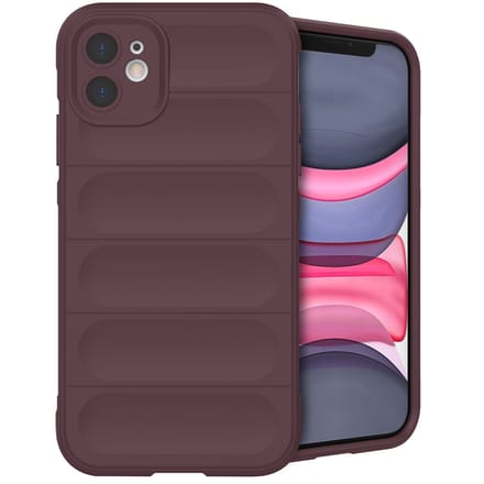 imoshion Hoesje - Geschikt voor Apple iPhone 11 - EasyGrip Backcover - Aubergine
