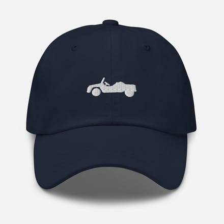 Geborduurde pet Citroën Méhari - Marineblauw