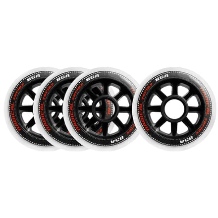 Tempish - Radical 85A - Wielen voor skeelers - 90mm - 4 stuks - Wit