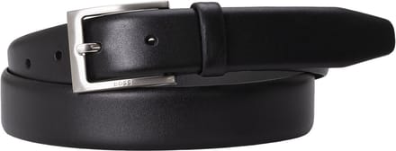 BOSS leren heren riem - zwart