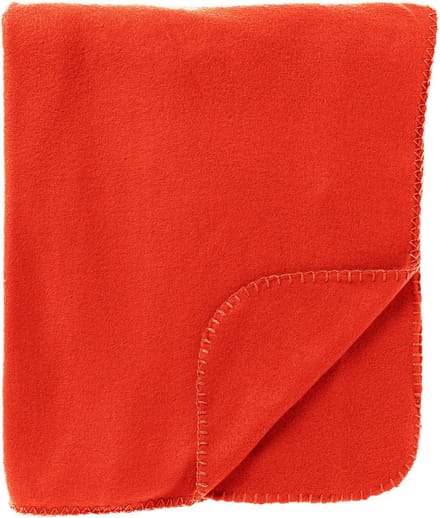 DEX - plaid 130x160 cm - fleece deken - Cherry Tomato - rood