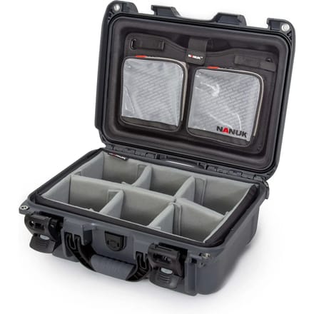Nanuk 915 Case w/lid org. - w/divider - Graphite - Pro Photo Kit case