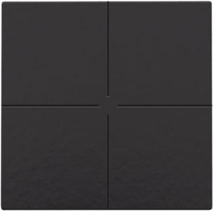 Niko drukknop 4-voudig Niko Home Control piano black coated (200-51004)
