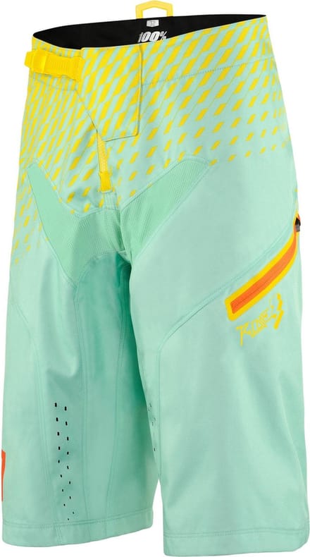100% R-Core Supra DH fietsbroek kort geel/groen Maat 30