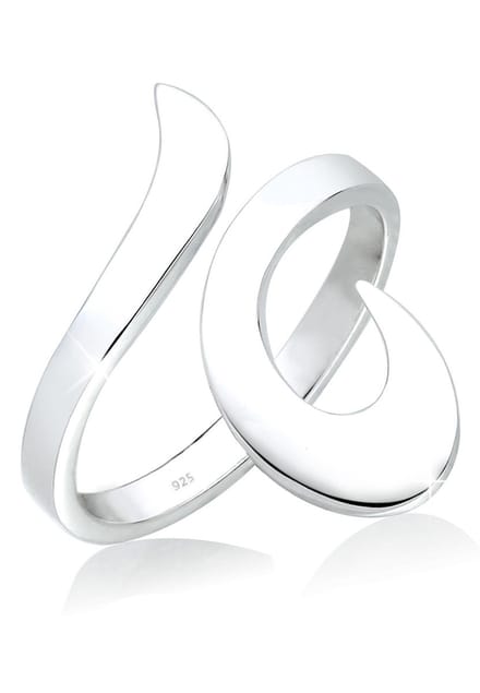 Elli - Ring - Dames Wikkel Ornament Statement in 925 Sterling Zilver - Dames
