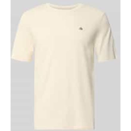 T-shirt met Labelstitching en Ronde hals