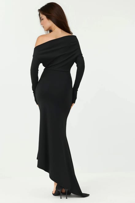 Elegante Bodycon Maxi Jurk met Boothals