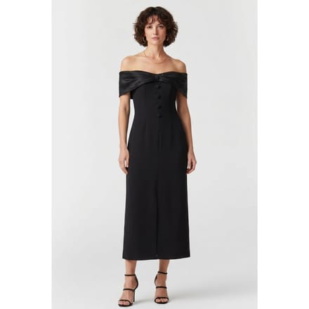 Odd Muse Bow Midi Dress Black Taglia: L | Abiti Midi Outlet | Donna | Nero