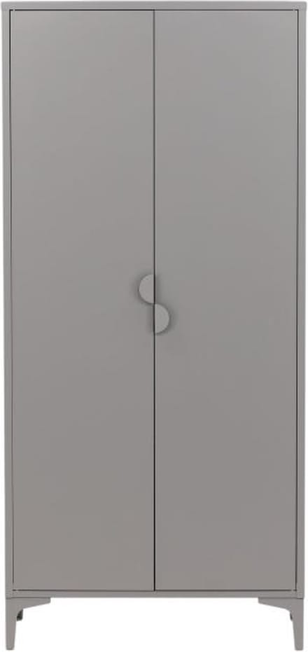 Svea - Salvo kledingkast - 85 x 183 cm - lichtgrijs