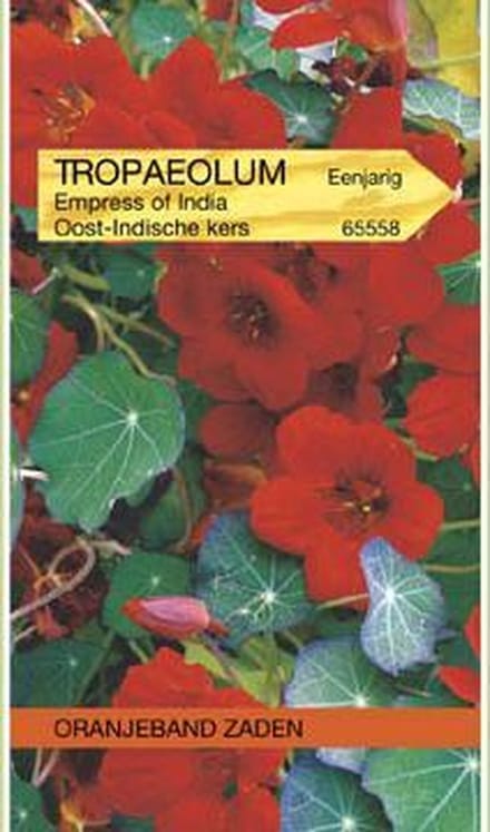 Tropaeolum, Oost-Indische kers Empress of India Rood