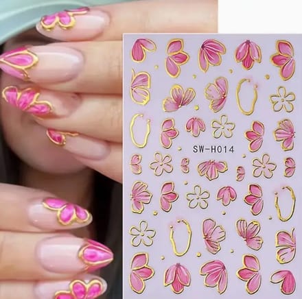 Nagelstickers - Nail Art - Kleurrijk - Bloemetjes