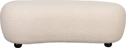 Housecraft Living Noxx Hocker Teddy stof Wit