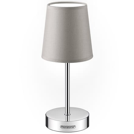 Monzana Tafellamp 1 Stuks – Incl. Lampenkap/ E14/ 32cm – Taupe