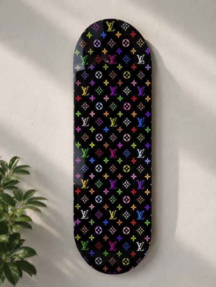 LV Skateboard wanddecoratie 24x75cm