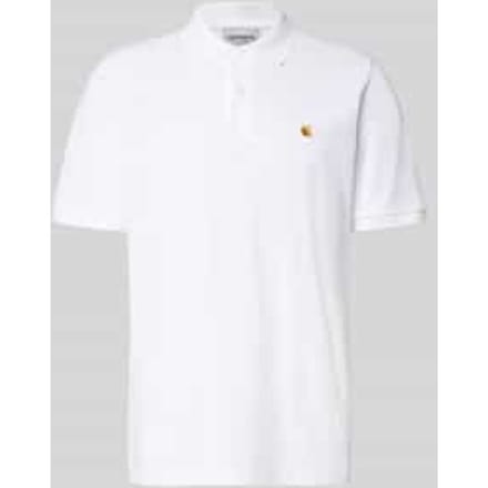 regular fit poloshirt met labelstitching