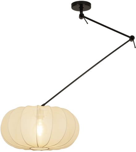 Lumidora Hanglamp 31360 - TACK - E27 - Beige - Zand - Metaal - ⌀ 50 cm