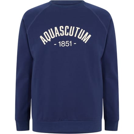 Aquascutum Heren Crest Raglan Sweatshirt (Marine)