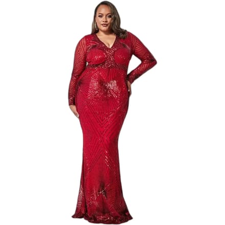 Strakke damesjurk Goddiva Starburst Sequin