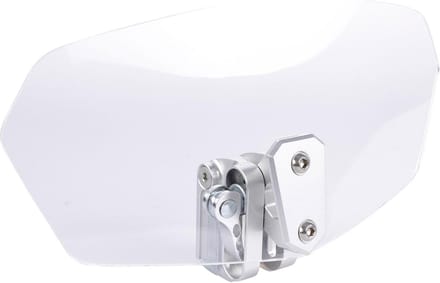 Universele Motorwindscherm Verhoging Clip-on Deflector Transparant 260x125mm