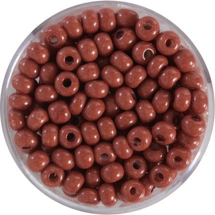 Rocailles, rijke kleuren, 4,5mm - Middelmatig Bruin