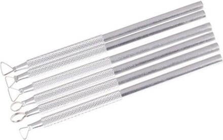 Go Go Gadget - RVS modeleer Tools - Voor klei en taart - Beeldhouwen - Set van 6 stuks