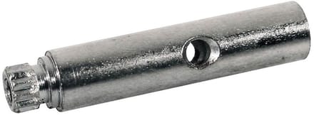 Boston MHP-09E machine head shafts, metal, 1 middle hole, nickel, 6x26mm, 12-pack