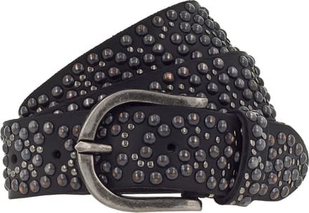 b.belt Leren Riem Tila Black 35mm Leather Belt W100 Black Zwart